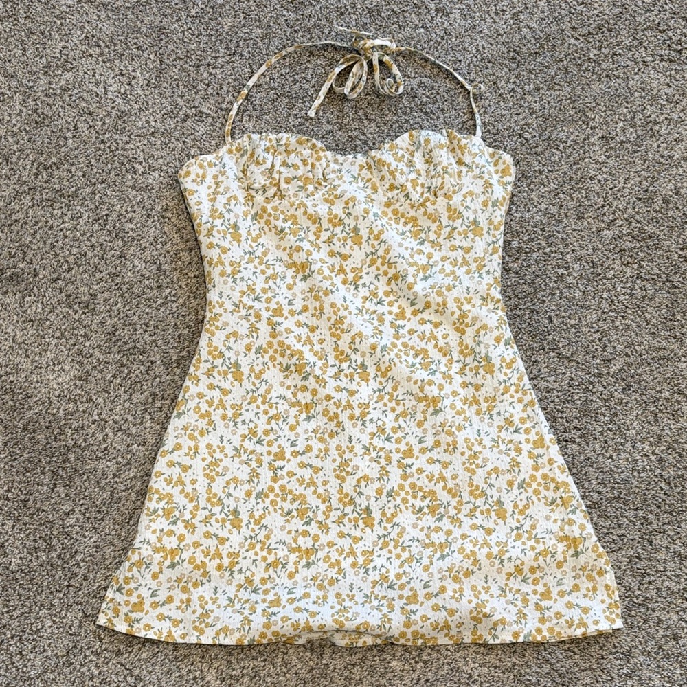 La Hearts Floral Halter Dress
